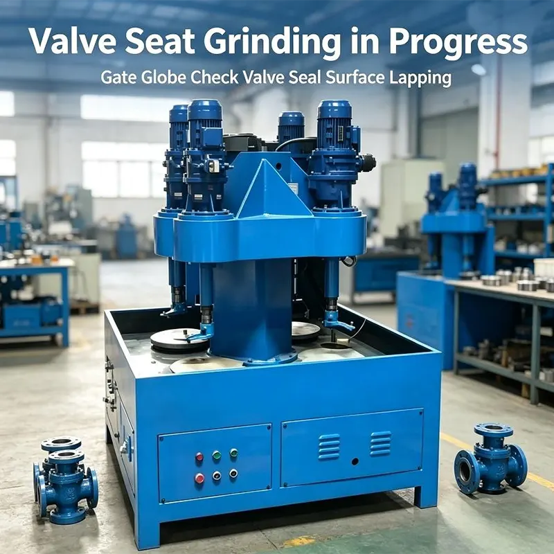 Four Station Vertical Valve Lapping Machine