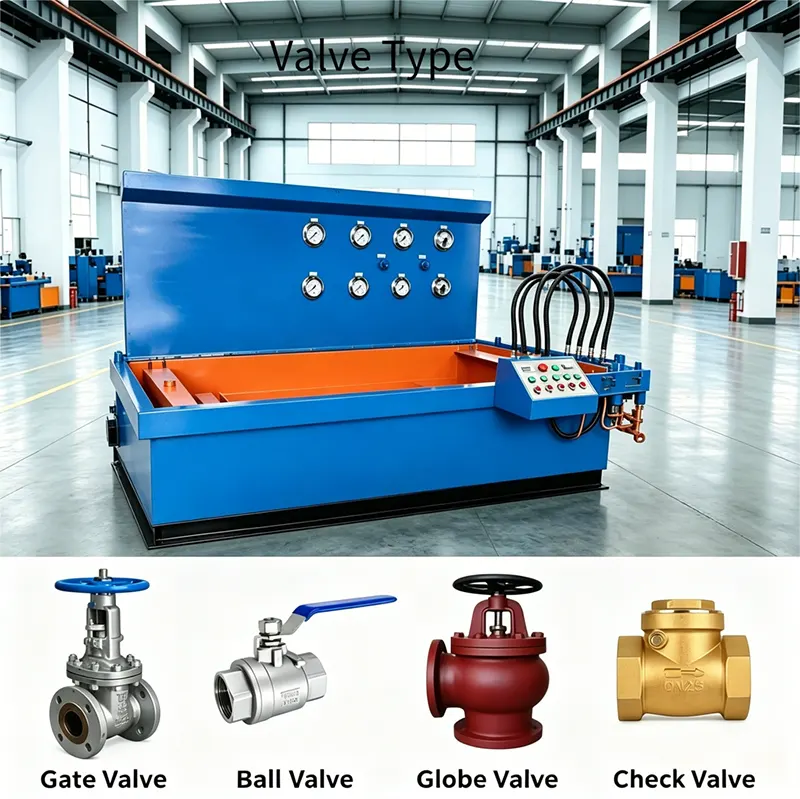 DN100 Integrated Horizontal Submersible Hydraulic Axial Press Valve Test Bench