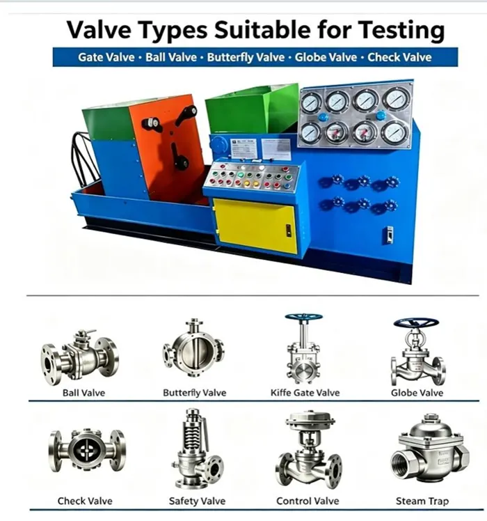 DN100 Hydraulic Jaw Gripper Clamping Valve Test Bench