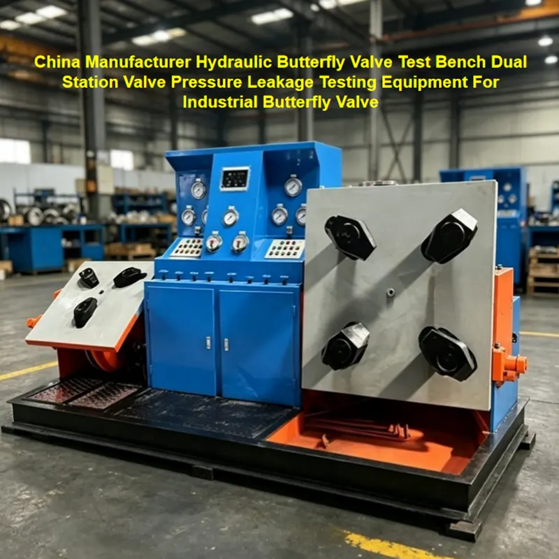 DN700 Dual Station Special Hydraulic Test Bench for Butterfly Valves