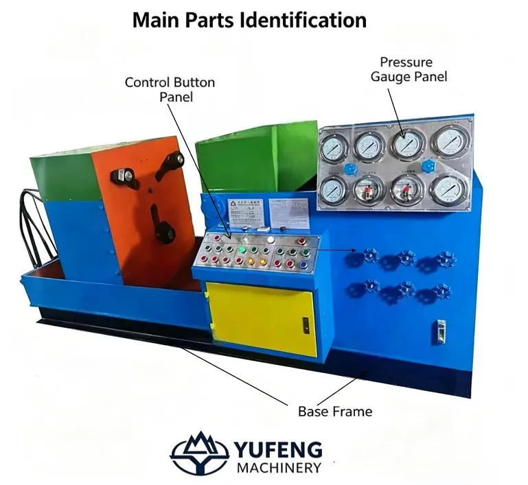 DN100 Hydraulic Jaw Gripper Clamping Valve Test Bench