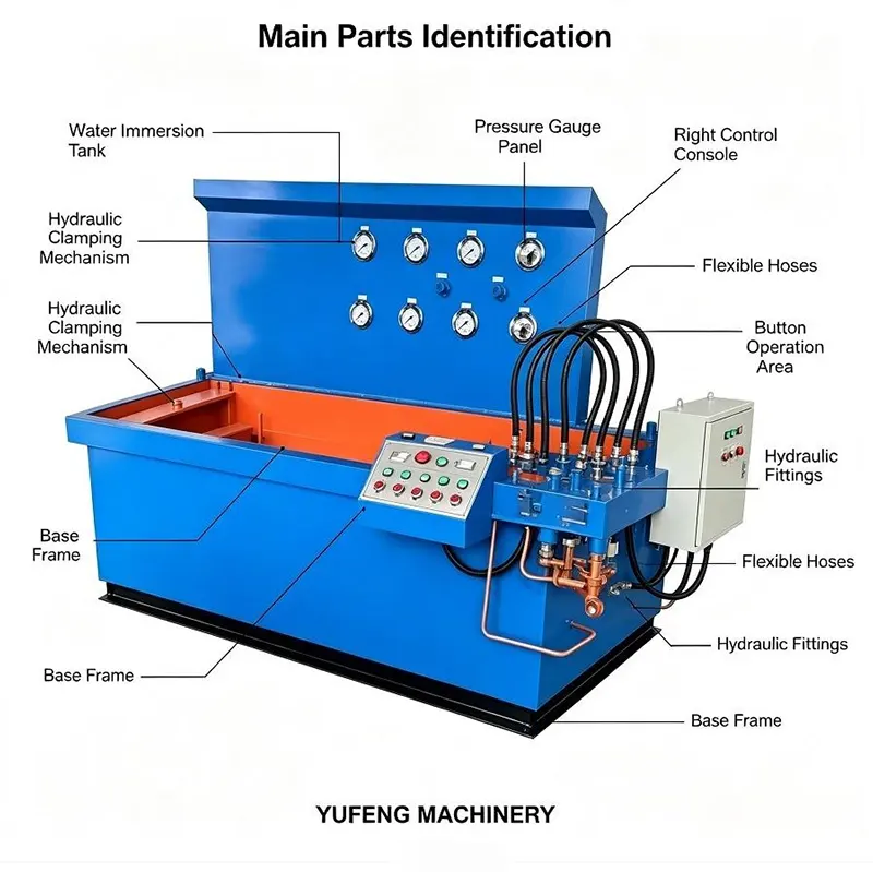 DN100 Integrated Horizontal Submersible Hydraulic Axial Press Valve Test Bench