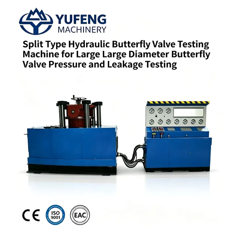 DN1600 Split Type Special Vertical Hydraulic Test Bench for Butterfly Valves