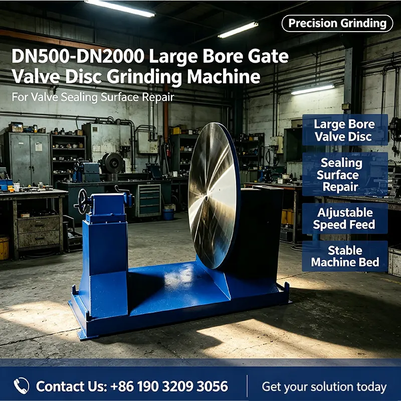 Large Bore Gate Valve Disc Grinding Machine
