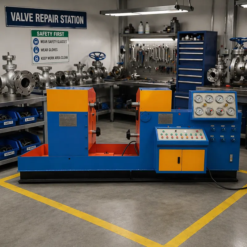 DN400 Medium Enlarged Hydraulic Jaw Gripper Clamping Valve Test Bench