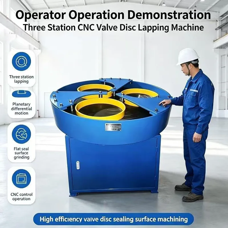Three Station CNC Valve Disc Lapping Machine