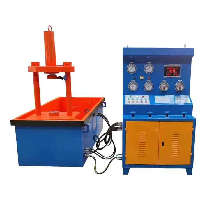 Integrated Full Vertical Hydraulic Axial Press Valve Test Bench
