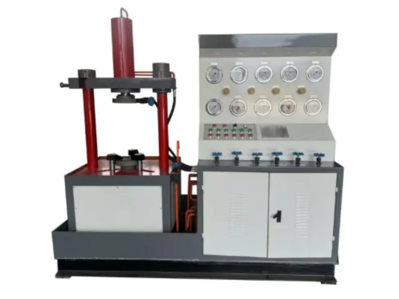 Vertical Manual Screw Immersion Air Tightness Tester for Small Bore Valve Bubble Leak Testing